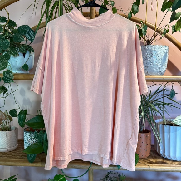 Free People Light Coral Short Sleeve Top - Picture 8 of 12